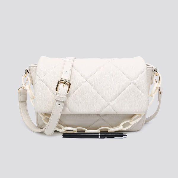 House Of Milan Quilted bag with chain strap