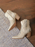 ERYNN PARIS Short Western Boot Gold