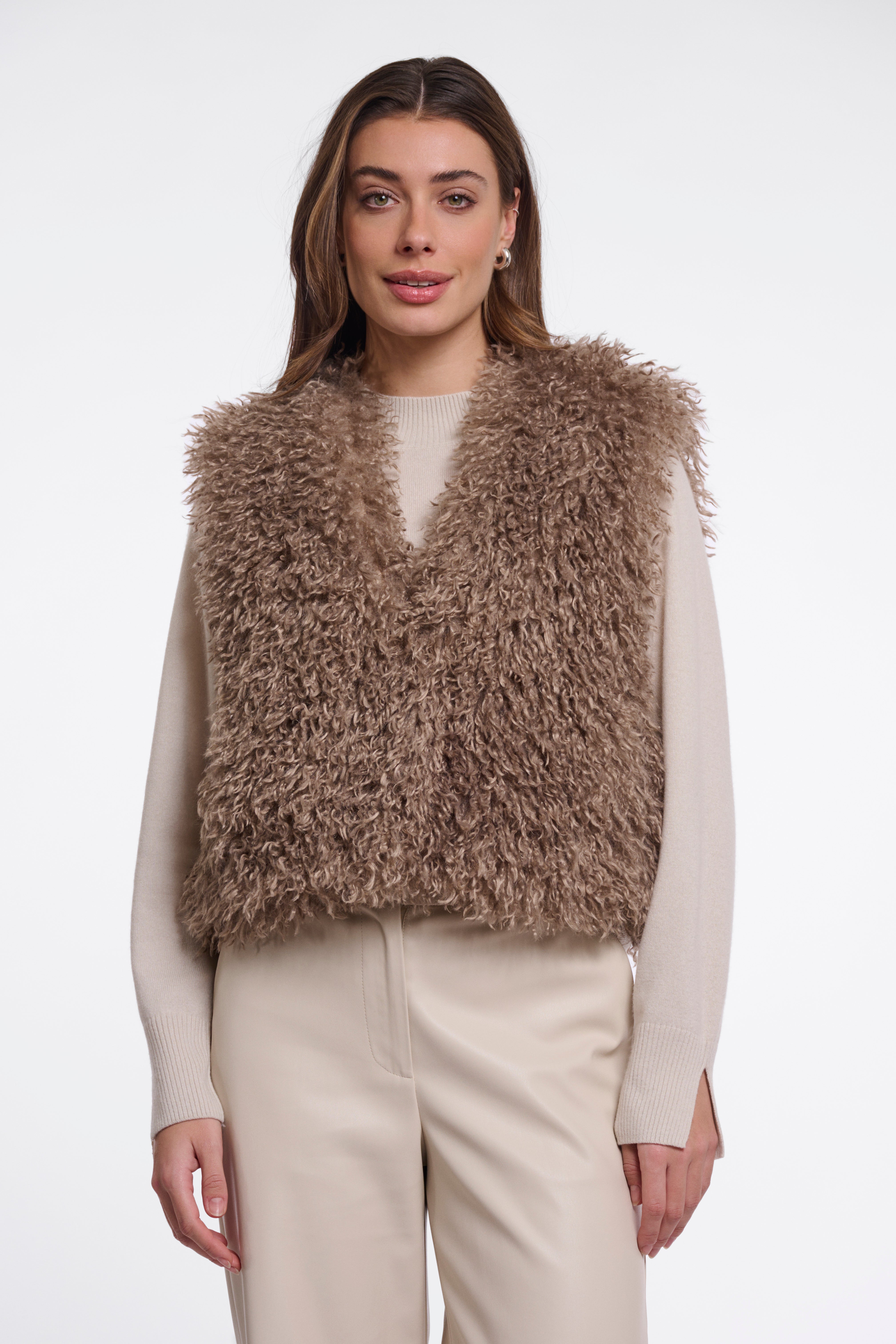 SENSY WAISTCOAT - MOCHA LATTE