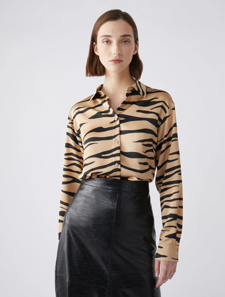 PENNYBLACK RILIEVI Printed Satin Shirt