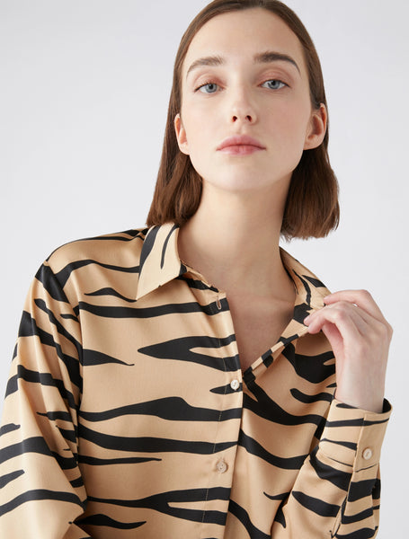 PENNYBLACK RILIEVI Printed Satin Shirt