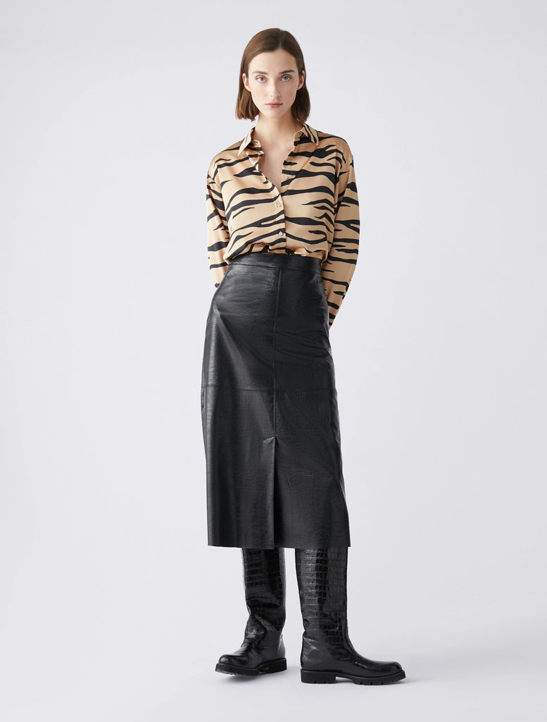 PENNYBLACK RILIEVI Printed Satin Shirt