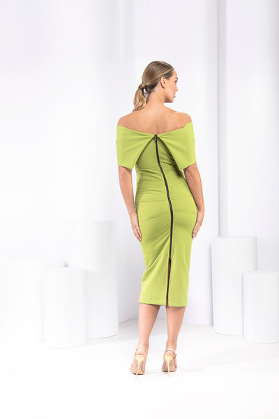 Kevan Jon Boo Bow Knee dress Navy