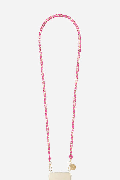 LOU Phone Chain Pink and Gold