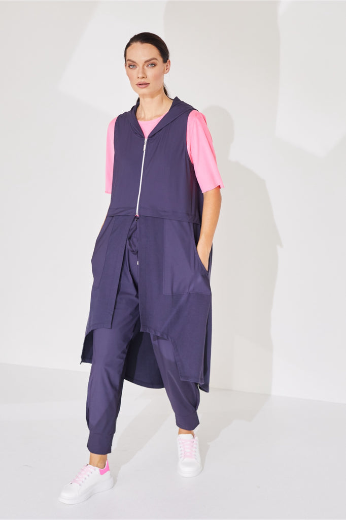 Naya NAS23101 Anthra Tuck Trousers