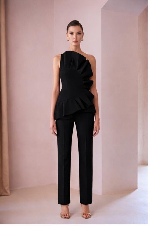 Carls Ruiz 52561 One shoulder top and trouser suit