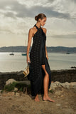 Sundress CAPRI DRESS Gold PalmTrees