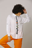 BIZE 823 Asymmetric Poplin Shirt