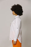 BIZE 823 Asymmetric Poplin Shirt