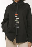 BIZE 823 Asymmetric Poplin Shirt