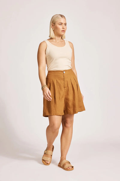 Eb & Ive MIRAMAR SHORT - CARAMEL