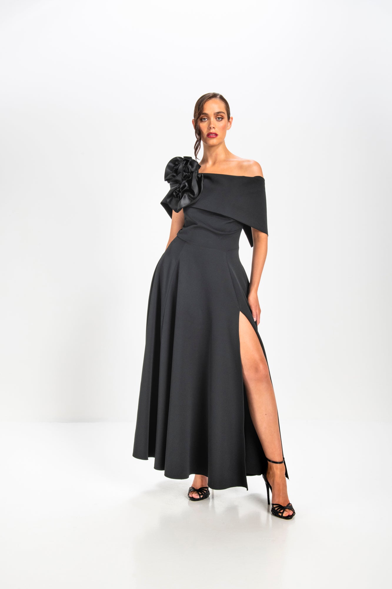 Kevan Jon Kyoto Black Flare Dress revolve store Kevan Jon Kyoto Black Flare Dress revolve store