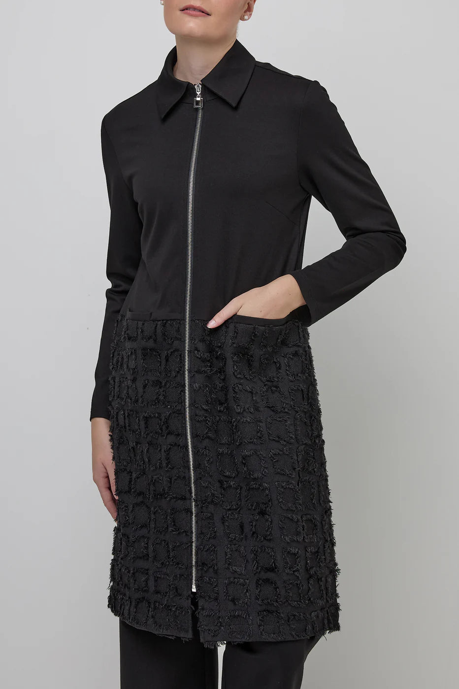 UCHUU Contrast twill 3/4 coat CF24-425