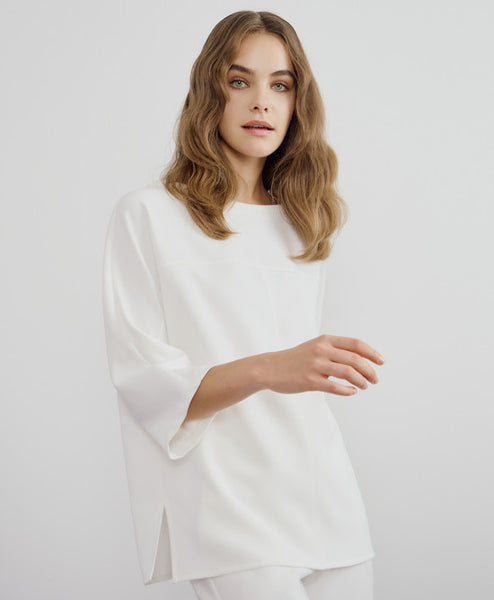 ACCESS FASHION Blouse With Sleeve Decor