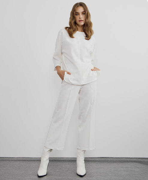 ACCESS FASHION Blouse With Sleeve Decor