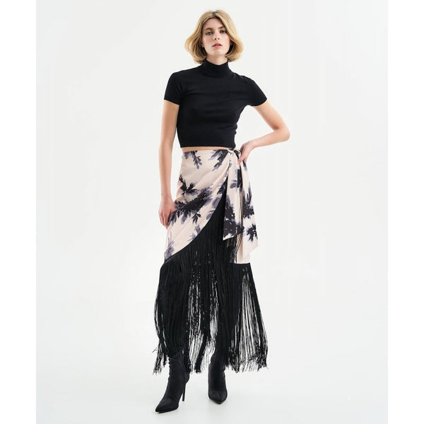 Access Fashion 6056 Floral wrap skirt