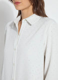 LYSSE Parker embellished shirt White