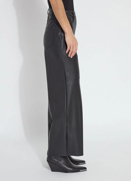 LYSSE Wren Vegan wide leather trouser