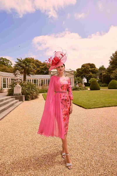 VENI INFANTINO 36017 Pleated Draped Dress