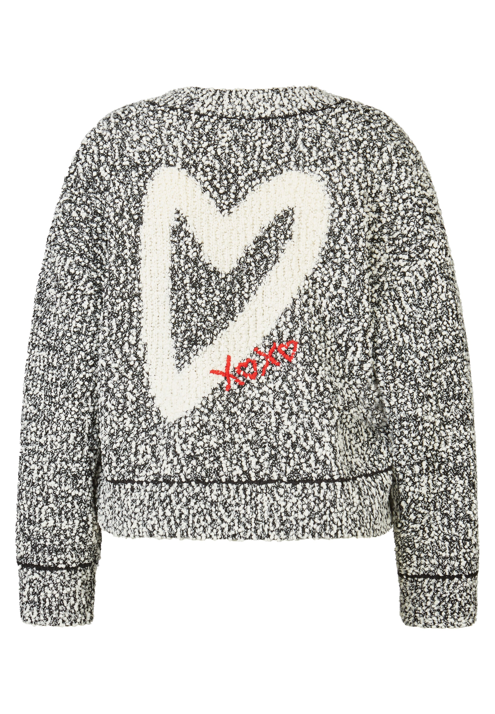 LCMT 613520 Cardigan black cream