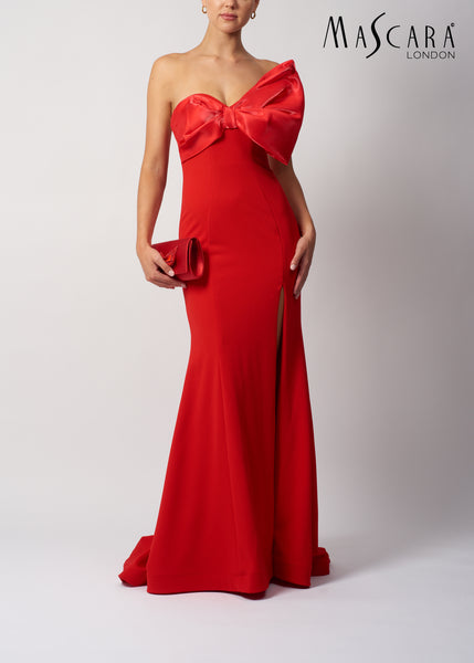 Mascara MC111441 Red bow jersey dress