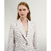 ACCESS FASHION Zebra printed tailored suit