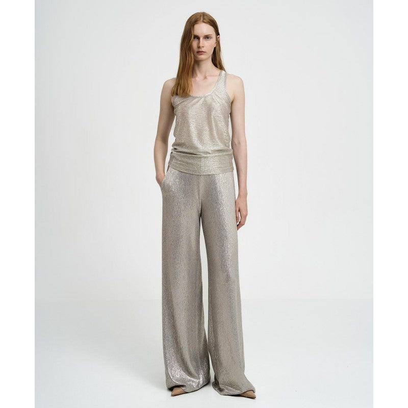 ACCESS FASHION Sleeveless Metallic Top