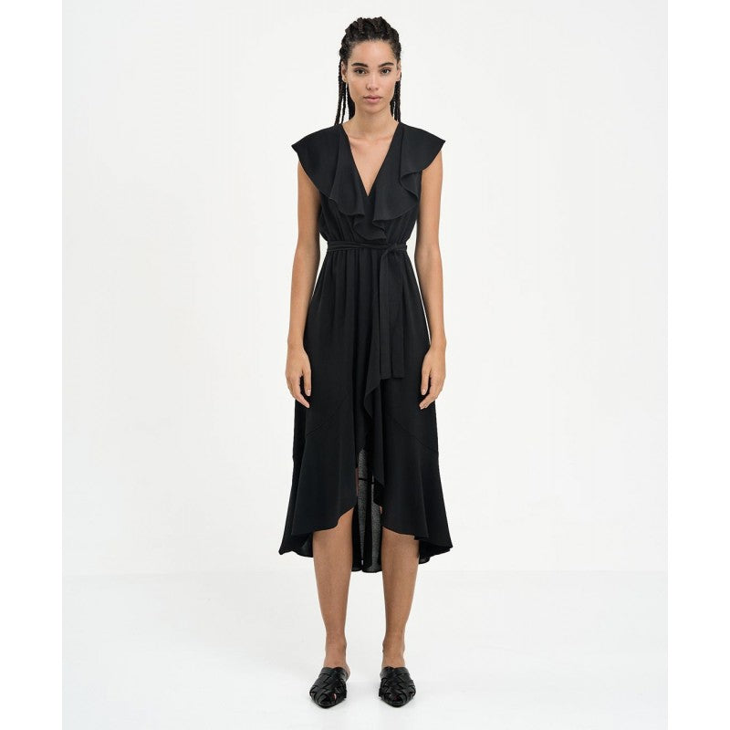 ACCESS FASHION Sleeveless dress with ruffles