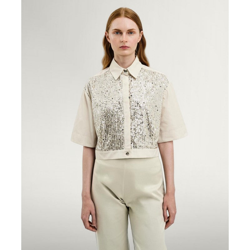 ACCESS FASHION Sequin Short Shirt