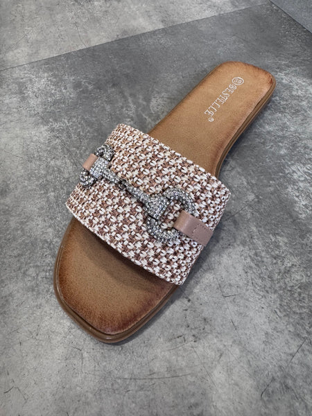 Estelle woven slip on sandal