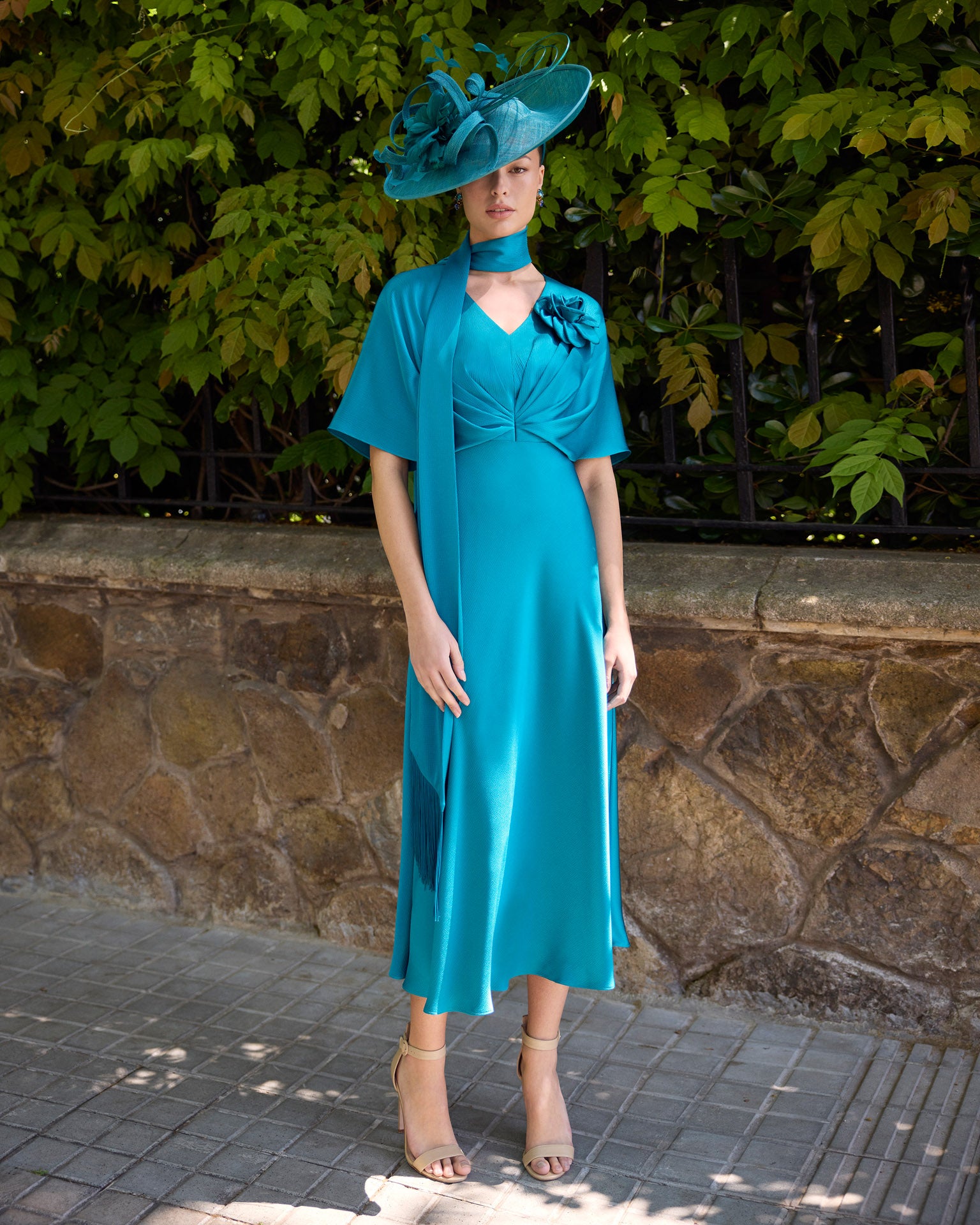 Couture Club 1G60 Midi skirt Tiffany blue