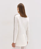 ACCESS FASHION blazer and jogger with sequin Offwhite