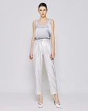 ACCESS FASHION Satin top with ribbed details