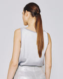 ACCESS FASHION Satin top with ribbed details
