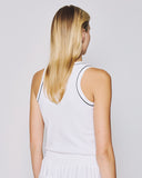 ACCESS FASHION Ribbed top with embroidery