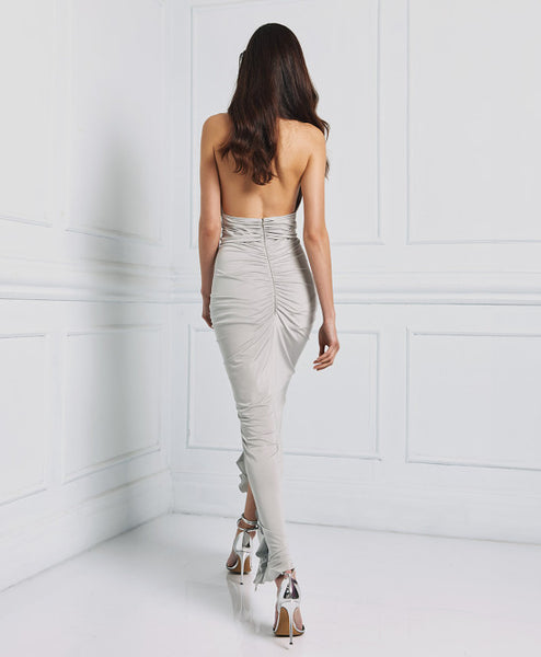 ACCESS FASHION halter neck with ruffle