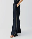 ACCESS FASHION Pants with two-toned details