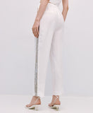 ACCESS FASHION blazer and jogger with sequin Offwhite