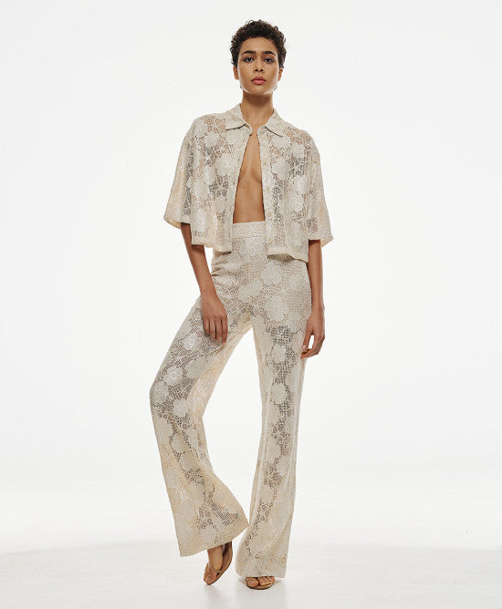 ACCESS FASHION Woven floral pants
