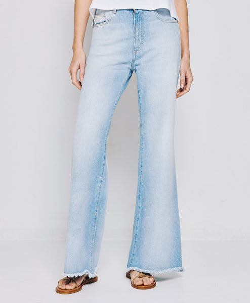 ACCESS FASHION denim flare pants