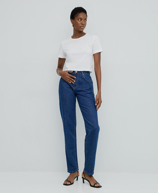 Access fashion straight leg denim pant