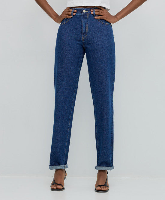 Access fashion straight leg denim pant