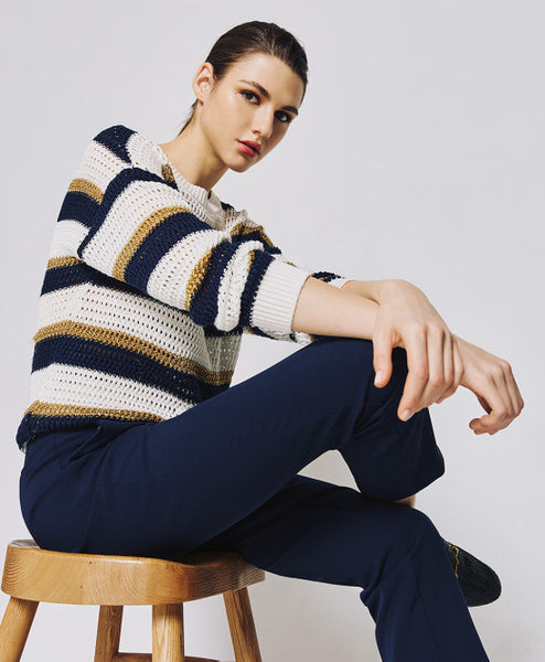 ACCESS FASHION  Knitted blouse with stripes