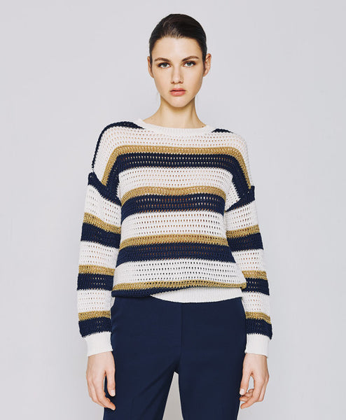 ACCESS FASHION  Knitted blouse with stripes