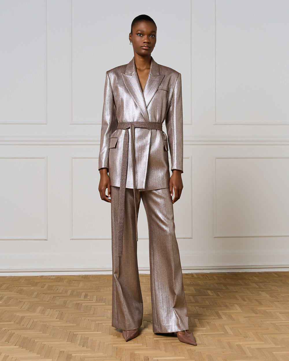 Access Fashion Metallic effect suit