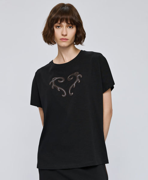 Access fashion 2152 T-shirt with embossed detail