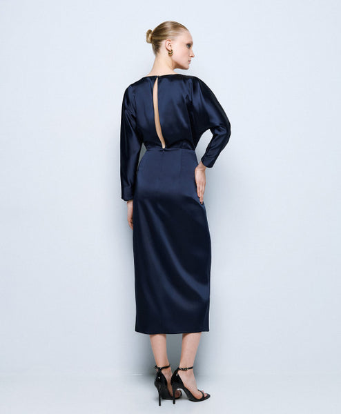 ACCESS FASHION Satin wrap dress 3329