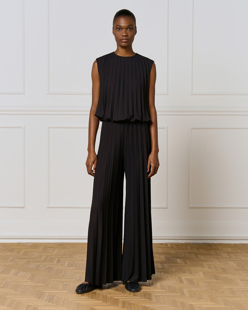 Access Fashion 5031 Pleated wide-leg pants