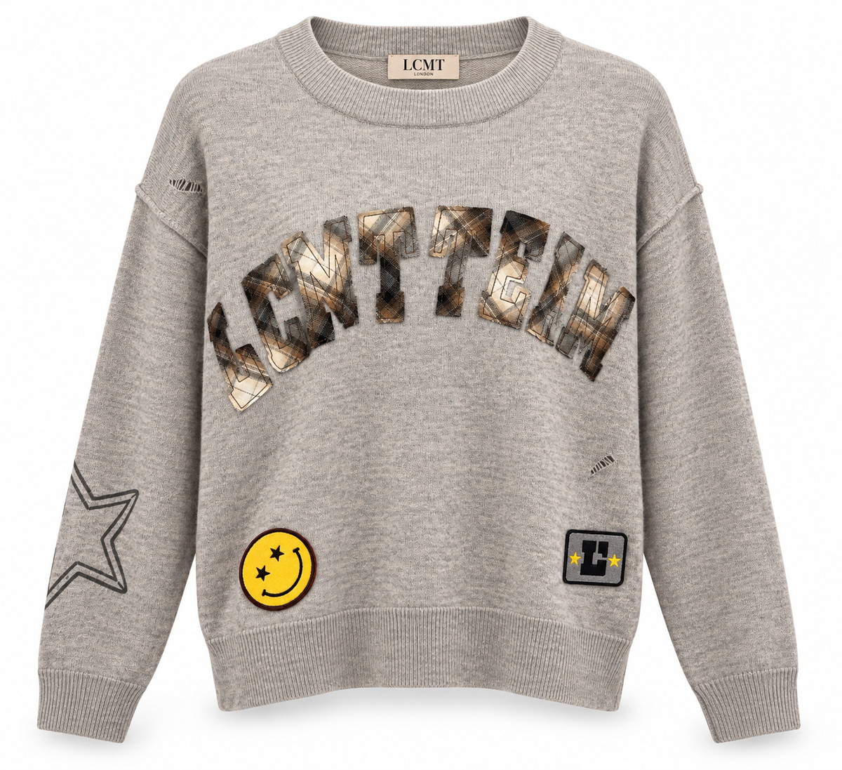 LCMT 623607 sweater with patches