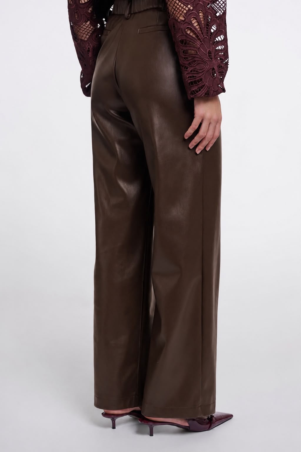 Rino&Pelle Georgina 7502611 Regular length faux leather pants